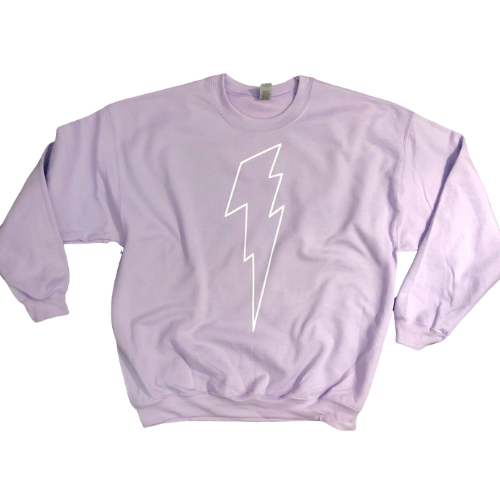 Karma Violet Sweatshirt (White Bolt)