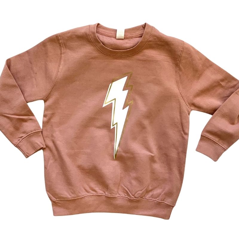 Kids Sweatshirt in Dusty Pink (choice of 2 bolt colourways)