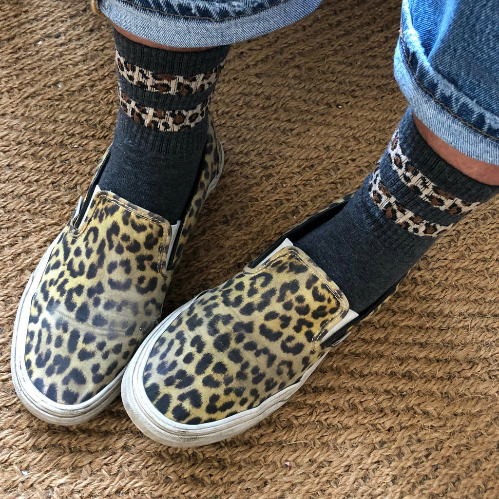 leopard print socks 